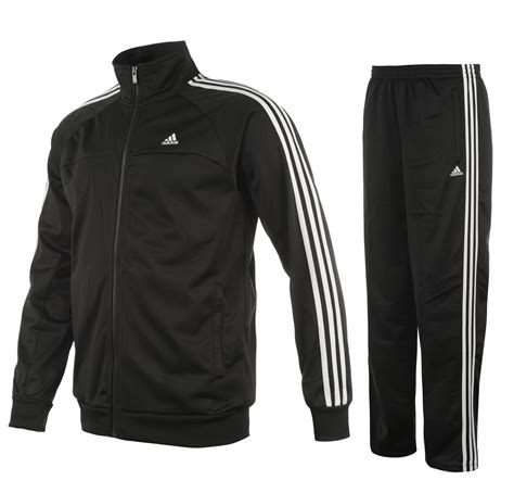 männer adidas anzug schwarz weissn streifen herren|adidas herren trainingsband.